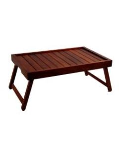 Gibson Home Natural Trends Acacia Wood Folding Bed Tray, 1-3/4inH x 21-3/4inW x 14inD, Brown