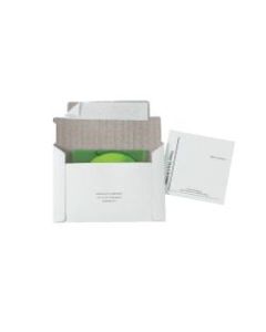 Quality Park Foam Lined Disk/CD Mailers, 5 1/8in x 5in, 100% Recycled, White, Box Of 25