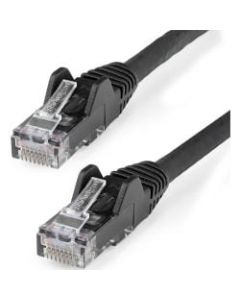 StarTech.com 3ft (90cm) CAT6 Ethernet Cable, LSZH (Low Smoke Zero Halogen) 10 GbE Snagless 100W PoE UTP RJ45 Black Network Patch Cord, ETL - 3ft/90cm Black LSZH CAT6 Ethernet Cable - 10GbE Multi Gigabit 1/2.5/5Gbps/10Gbps to 55m