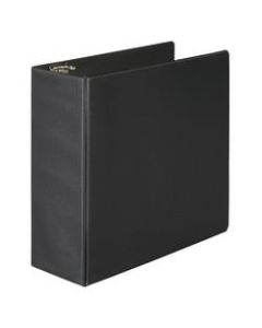 Wilson Jones 3-Ring Binder, 4in D-Rings, 49% Recycled, Black
