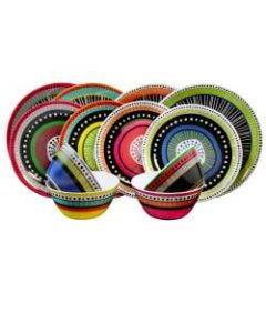Gibson Almira 12-Piece Dinnerware Set, Multicolor