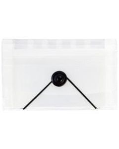 JAM Paper Coupon Size Expanding File, 3in Expansion, 4in x 6in, Clear
