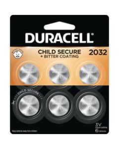 Duracell 3-Volt Lithium 2032 Coin Batteries, Pack Of 6