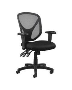 Realspace MFTC 200 Ergonomic Mesh Mid-Back Task Chair, Black