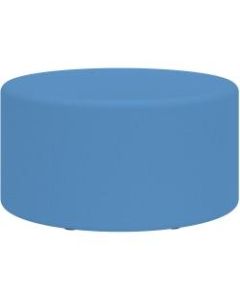 Safco Learn Vinyl Floor Seat, Cylinder Ottoman, Baby Blue