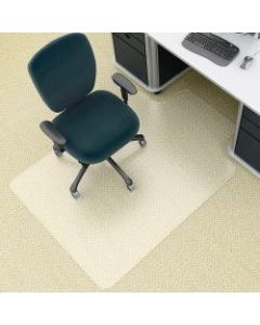 Deflect-O EnvironMat Chair Mat For Low Pile Carpets, 45in x 53in, Wide Lip, Clear