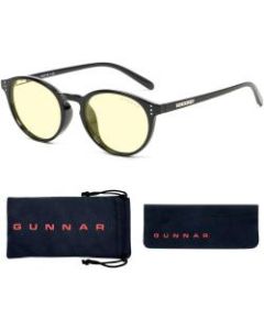 GUNNAR Gaming & Computer Glasses - Attache, Onyx, Amber Tint - Onyx Frame/Amber Lens