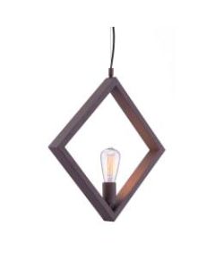 Zuo Modern Rotorura Ceiling Lamp, 17-7/10inW, Rust
