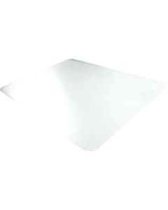 Desktex Place Mats - Set of 4 - Dining - 12in Length x 18in Width - Rectangle - Polycarbonate - Crystal Clear