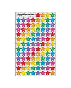 TREND SuperShapes Stickers, Colorful Sparkle Stars, 1/2in, Assorted Colors, Pack Of 400