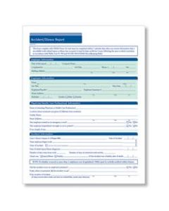 ComplyRight Accident/Illness Reports, 8 1/2in x 11in, Pack Of 50