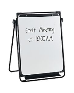 Flipchart Easel With Non-Magnetic Dry-Erase Whiteboard, 29in x 38in, Wood Frame With Pine Finish (AbilityOne 7520 01 424 4867)