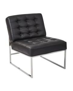 Office Star Avenue Six Anthony Guest Chair, Black/Chrome