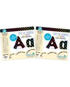 Barker Creek Letter Pop-Outs, 4in, Over The Rainbow, Pack Of 510