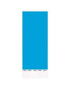 Amscan Waterproof Paper Wristbands, 3/4in x 10in, Blue, Pack Of 500 Wristbands