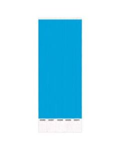 Amscan Waterproof Paper Wristbands, 3/4in x 10in, Blue, Pack Of 500 Wristbands