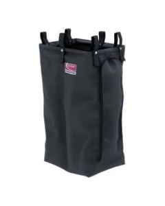 Suncast Commercial Divided Housekeeping Bag, 29-15/16inH x 15-1/4inW x 12-1/16inD, Black
