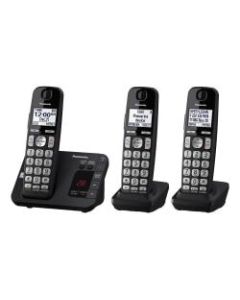 Panasonic DECT 6.0 Expandable 3-Handset Digital Cordless Phone System With Digital Answering Machine, KX-TGE433B