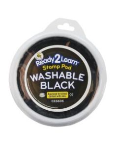 Ready 2 Learn Jumbo Washable Stamp Pad, Black, Pack of 6