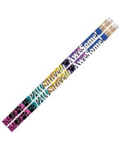 Musgrave Pencil Co. Motivational Pencils, 2.11 mm, #2 Lead, Pawsitively Awesome, Multicolor, Pack Of 144