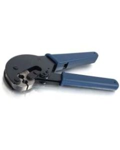 C2G RG59, RG6, RG62 Coax Hex Crimping Tool - Blue - Steel - 1.63 lb - Cushion Grip