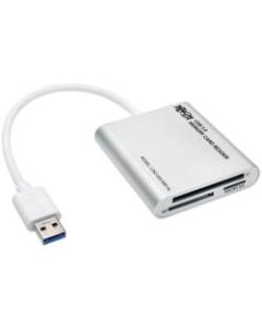 Tripp Lite USB 3.0 SuperSpeed Multi-Drive Memory Card Reader/Writer Aluminum 5Gbps - SD, SDHC, SDXC, Reduced Size MultiMediaCard (MMC), MMCmobile, MMCplus, microSD, microSDHC, TransFlash, CompactFlash Type I, CompactFlash Type II, .. - USB 3.0External"