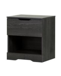 South Shore Holland 1-Drawer Nightstand, 19-3/4inH x 22-1/4inW x 17inD, Gray Oak