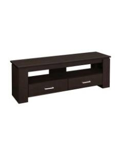 Monarch Specialties Liam TV Stand, 16-1/4inH x 47-1/4inW x 15-1/2inD, Cappuccino
