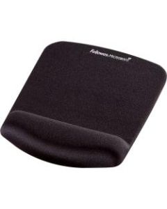 Fellowes PlushTouch Mouse Pad With Wrist Rest, Black