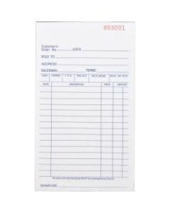 Business Source All-purpose Carbonless Forms Book - 50 Sheet(s) - 2 PartCarbonless Copy - 4 1/8in x 7in Sheet Size - White, Yellow - 1 Each