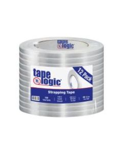 Tape Logic 1300 Strapping Tape, 0.375in x 60 Yd, Clear, Pack Of 12 Rolls