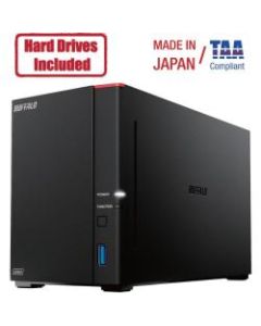 Buffalo LinkStation 720D 4TB Hard Drives Included (2 x 2TB, 2 Bay) - -  1.30 GHz - 2 x HDD Supported - 2 x HDD Installed - 4 TB Installed HDD Capacity - 2 GB RAM - Serial ATA/600 Controller - RAID Supported 0, 1, JBOD - 2 x Total Bays