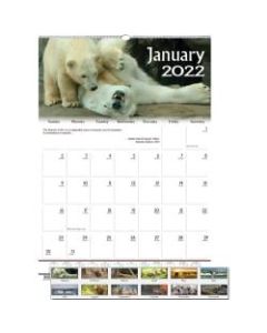 House of Doolittle Earthscapes Wildlife Monthly Wall Calendar - Julian Dates - Monthly - 1 Year - January 2022 till December 2022 - 1 Month Single Page Layout - 12in x 16 1/2in Sheet Size - 1.63in x 2in Block - Wire Bound - 1 Each
