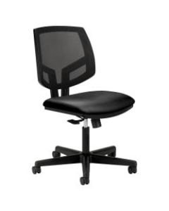 HON Volt Mesh Bonded Leather Mid-Back Task Chair, Black