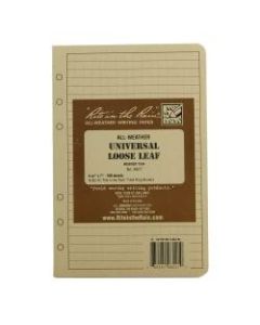 Rite in the Rain Tactical Loose Leaf Sheets, 4 5/8in x 7in, Tan, Pack Of 100 Sheets