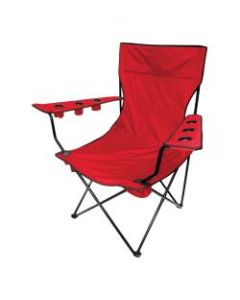 Creative Outdoor Giant KingPin Folding Chair, Black/Red