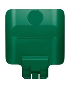 Rubbermaid Commercial Slim Jim Green Recycle Billboard - Green - Plastic - 1 Each