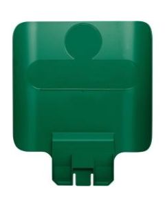 Rubbermaid Commercial Slim Jim Green Recycle Billboard - Green - Plastic - 1 Each