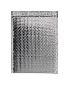 Partners Brand Silver Glamour Bubble Mailers 13in x 17 1/2in, Pack of 100