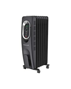 Honeywell EnergySmart 1500 Watts Electric Heater, 2 Heat Settings, 15.38inH x 7.38inW x 25.88inD, Black