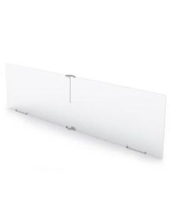 MARVEL 1-Panel Modular Divider Sneeze Guard, 24in x 47in, Silver/Clear