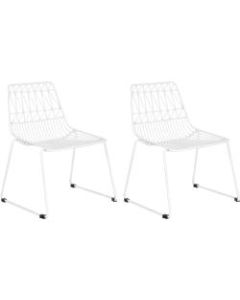 Ace Childrens Wire Activity Chairs, White, Set Of 2 Chairs