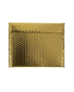 Partners Brand Gold Glamour Bubble Mailers 13 3/4in x 11, Pack of 48