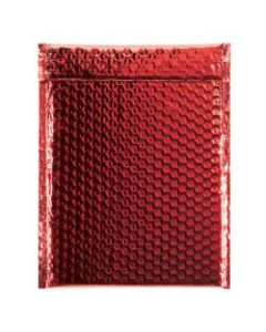 Partners Brand Red Glamour Bubble Mailers 9in x 11 1/2in, Pack of 100