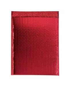 Partners Brand Red Glamour Bubble Mailers 13in x 17 1/2in, Pack of 100