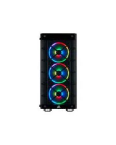 Corsair iCUE 465X RGB Mid-Tower ATX Smart Case - Black - Mid-tower - Black - Steel, Tempered Glass - 6 x Bay - 3 x 4.72in x Fan(s) Installed - 0 - Mini ITX, Micro ATX, ATX Motherboard Supported - 17.64 lb - 6 x Fan(s) Supported