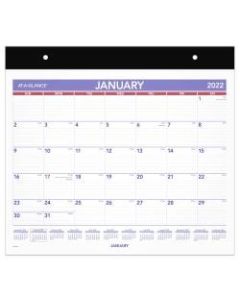 AT-A-GLANCE Repositionable Wall Calendar With Adhesive Backing, 15in x 12in, January To December 2022, PM15RP28