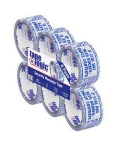 Tape Logic Security Tape, If Seal Has Been?, 2in x 110 Yd., Blue/White, Case Of 6