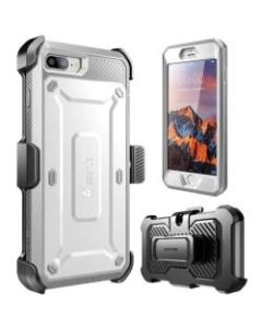 i-Blason Unicorn Beetle Pro Carrying Case (Holster) Apple iPhone 8 Plus Smartphone - White - Shock Absorbing - Polycarbonate - Holster, Belt Clip