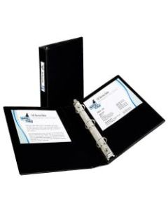 Avery Durable 3-Ring Binder, 1in Round Rings, 45% Recycled, Black